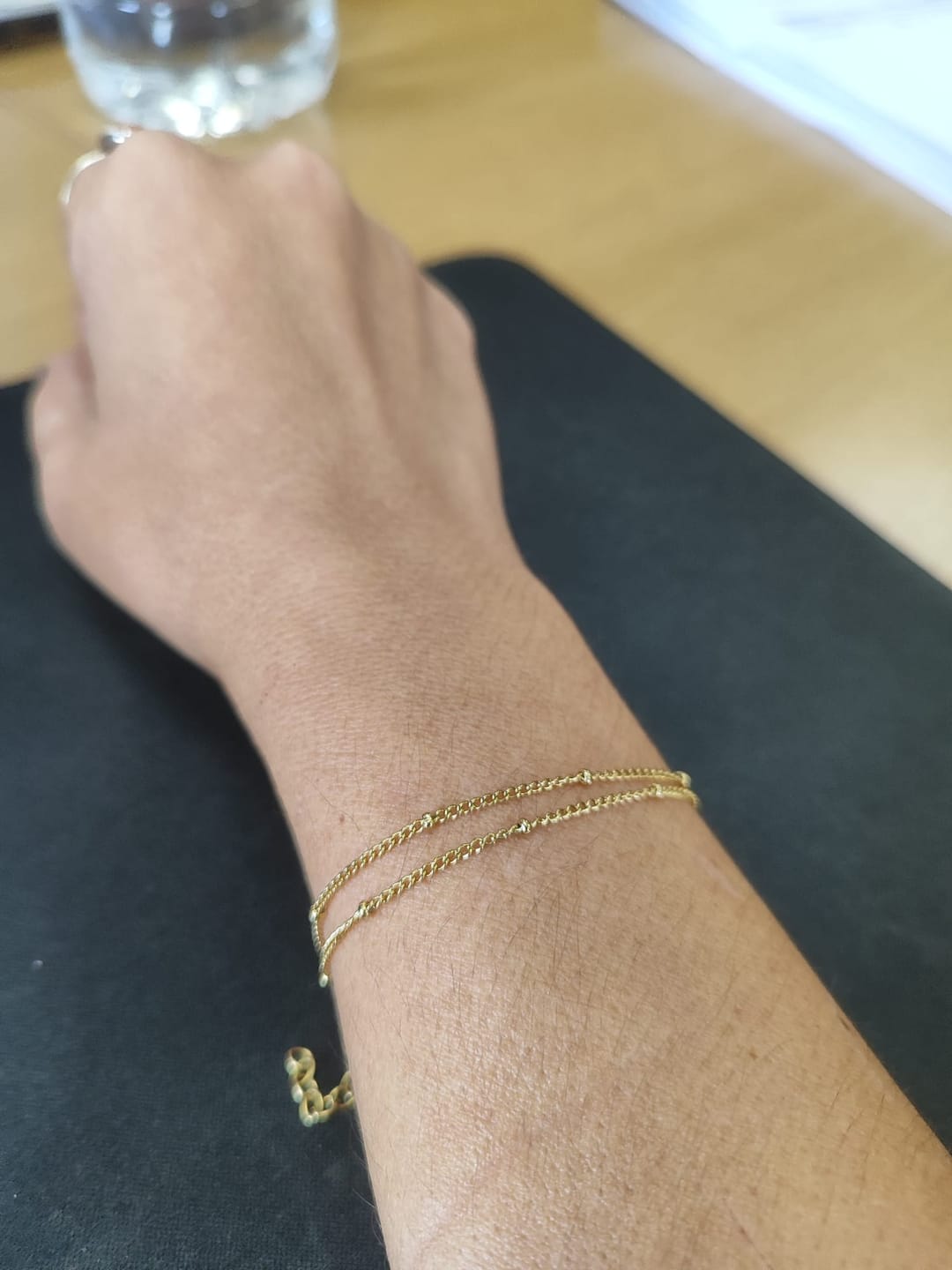 Customer photo review of Double Beaded Bracelet