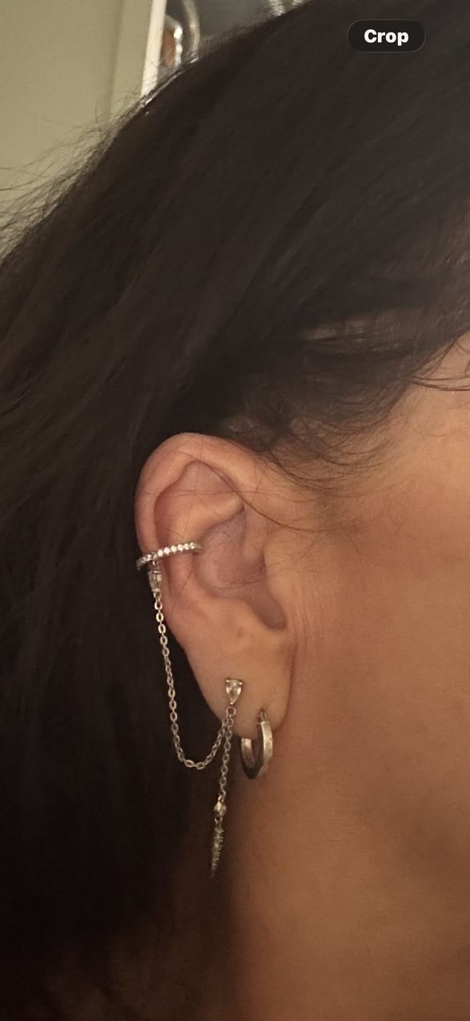 Customer photo review of Rio Spike and Cuff Earring