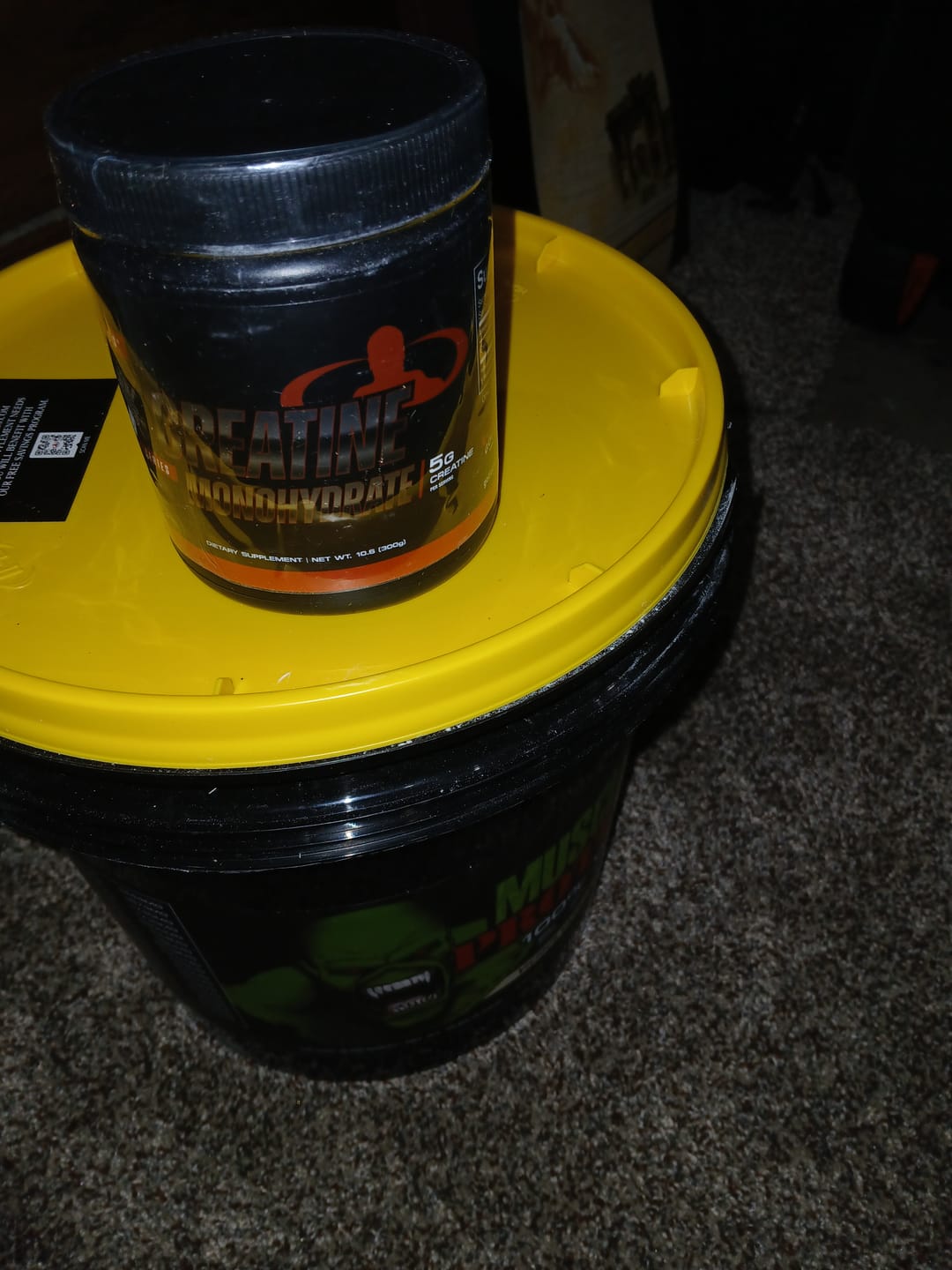 Customer photo review of Whey Protein Powder Bucket
