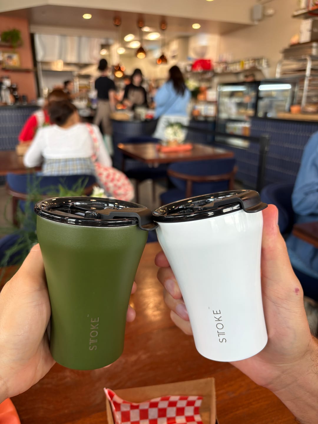 Customer photo review of 8oz Commuter Cup | Angel White