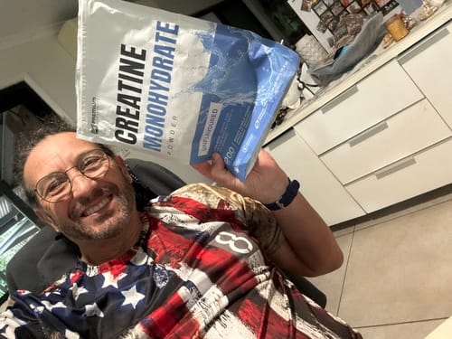 Customer photo review of Micronised Creatine Monohydrate