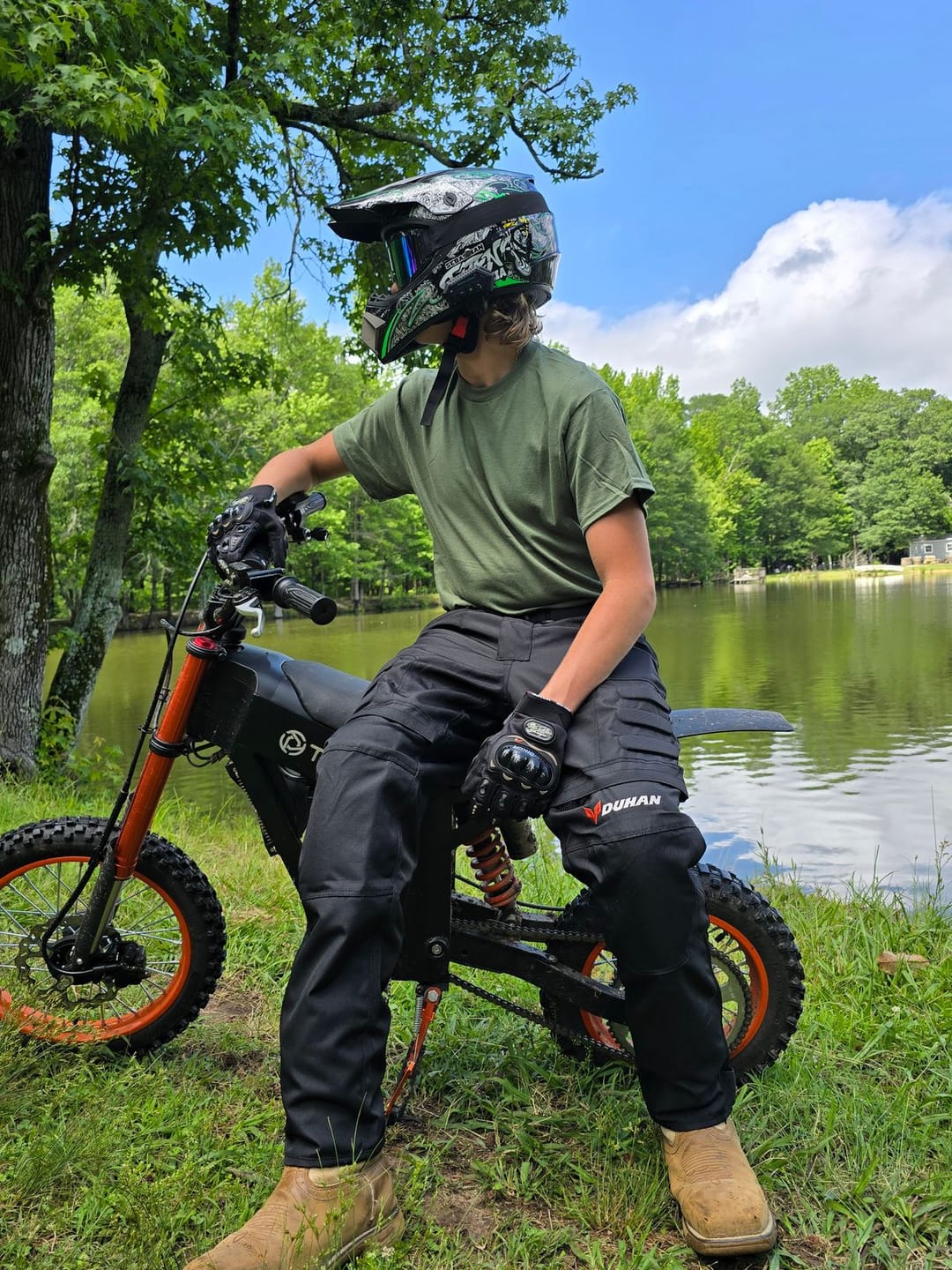 Customer photo review of SHORT GLOVES WITH SCREEN TOUCH