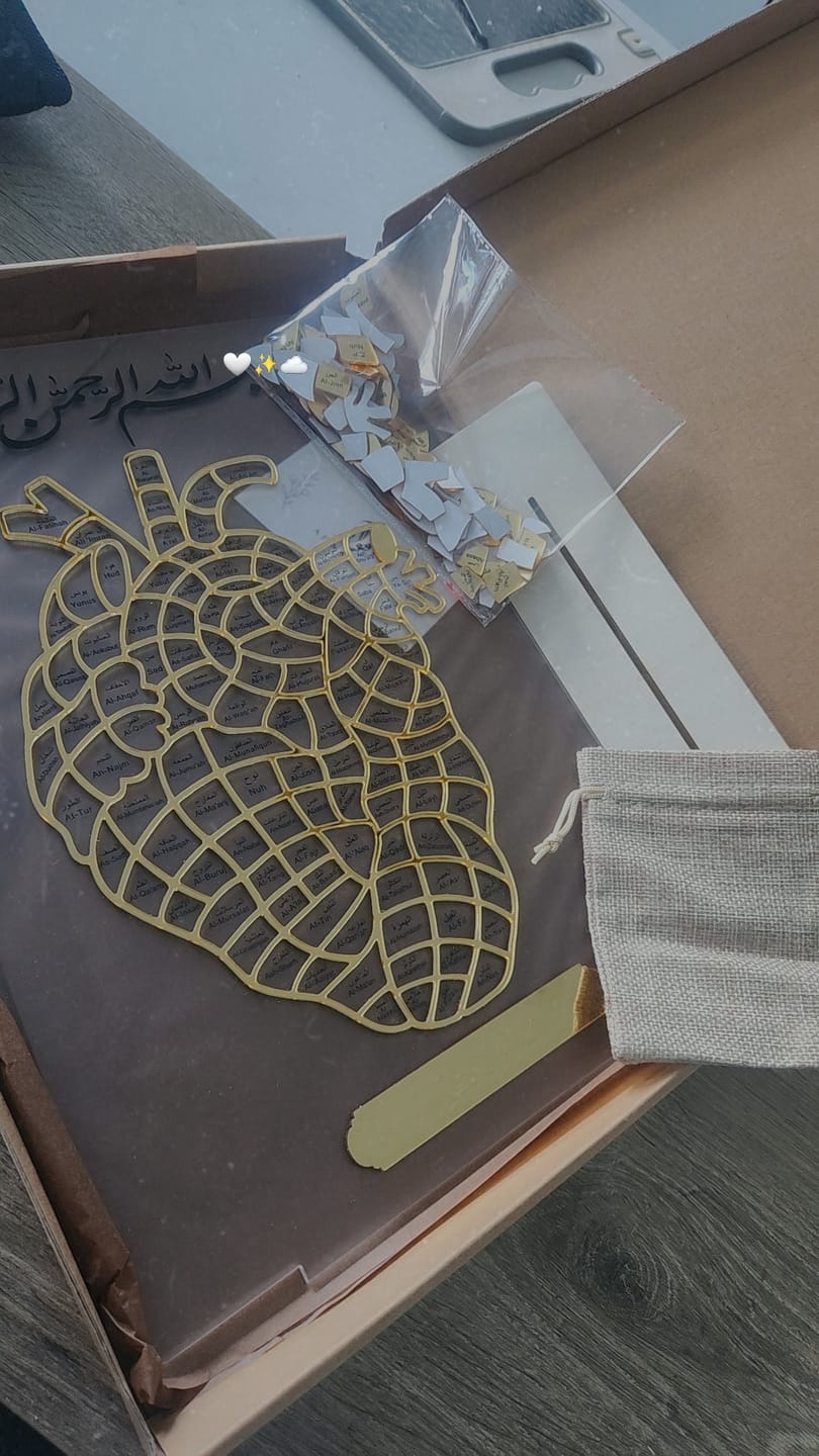 Customer photo review of Personalised Frosted Hifdh stand