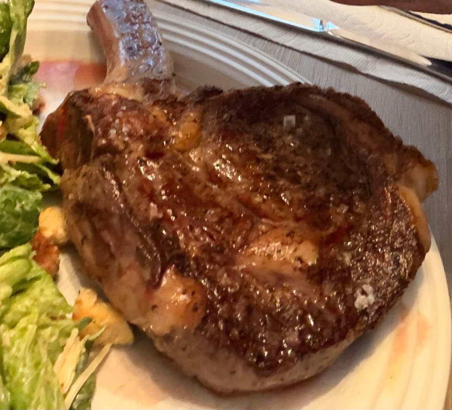 Customer photo review of USDA Prime Bone-In Ribeye
