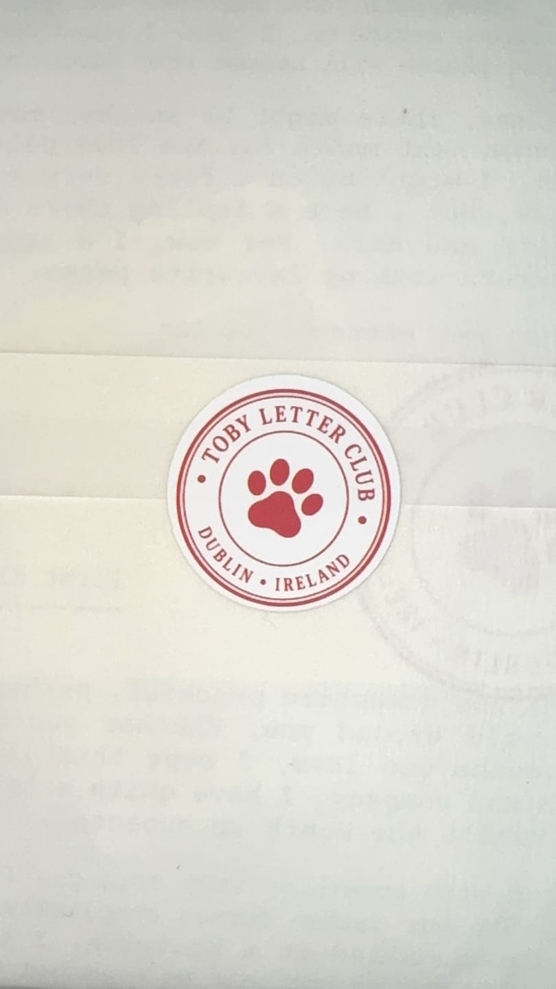Customer photo review of 💌 Toby's Letter Club
