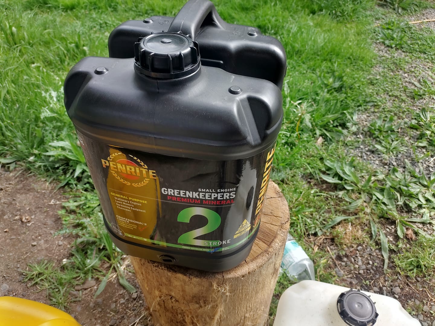 Customer photo review of PENRITE Greenkeepers 2 Stroke Oil (Mineral) - 20L