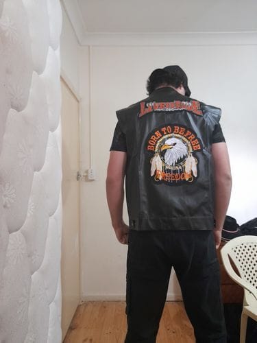 Customer photo review of Biker Jacket Vest