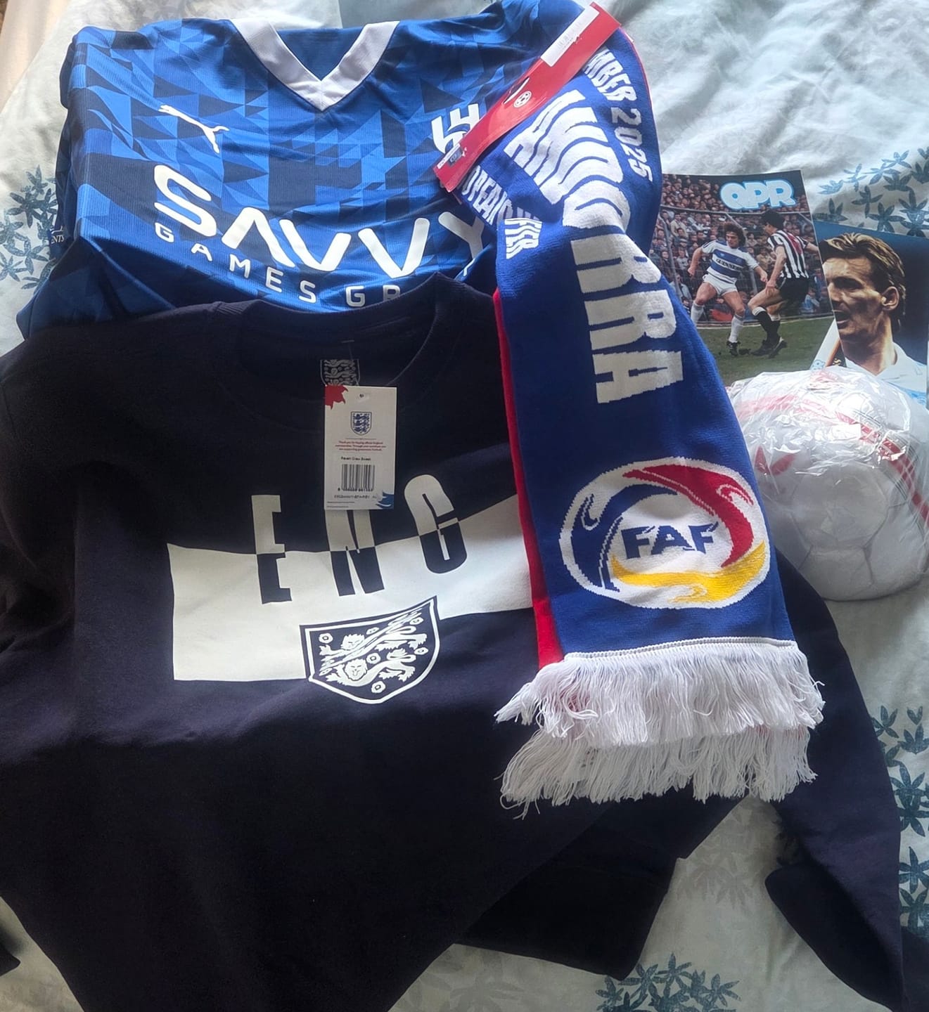 Customer photo review of Men's Ultimate Mystery Football Box (5 Items)