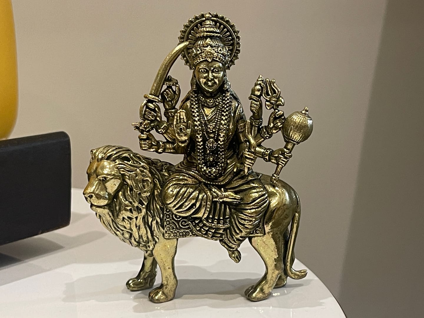 Customer photo review of Durga Mata Ji Brass Idol | Vastu Remedy for Protection, Courage & Victory | 4–5 Inch | 200–370 g