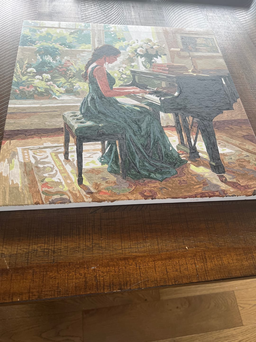 Customer photo review of Piano Garden Serenade (Paint by Numbers)