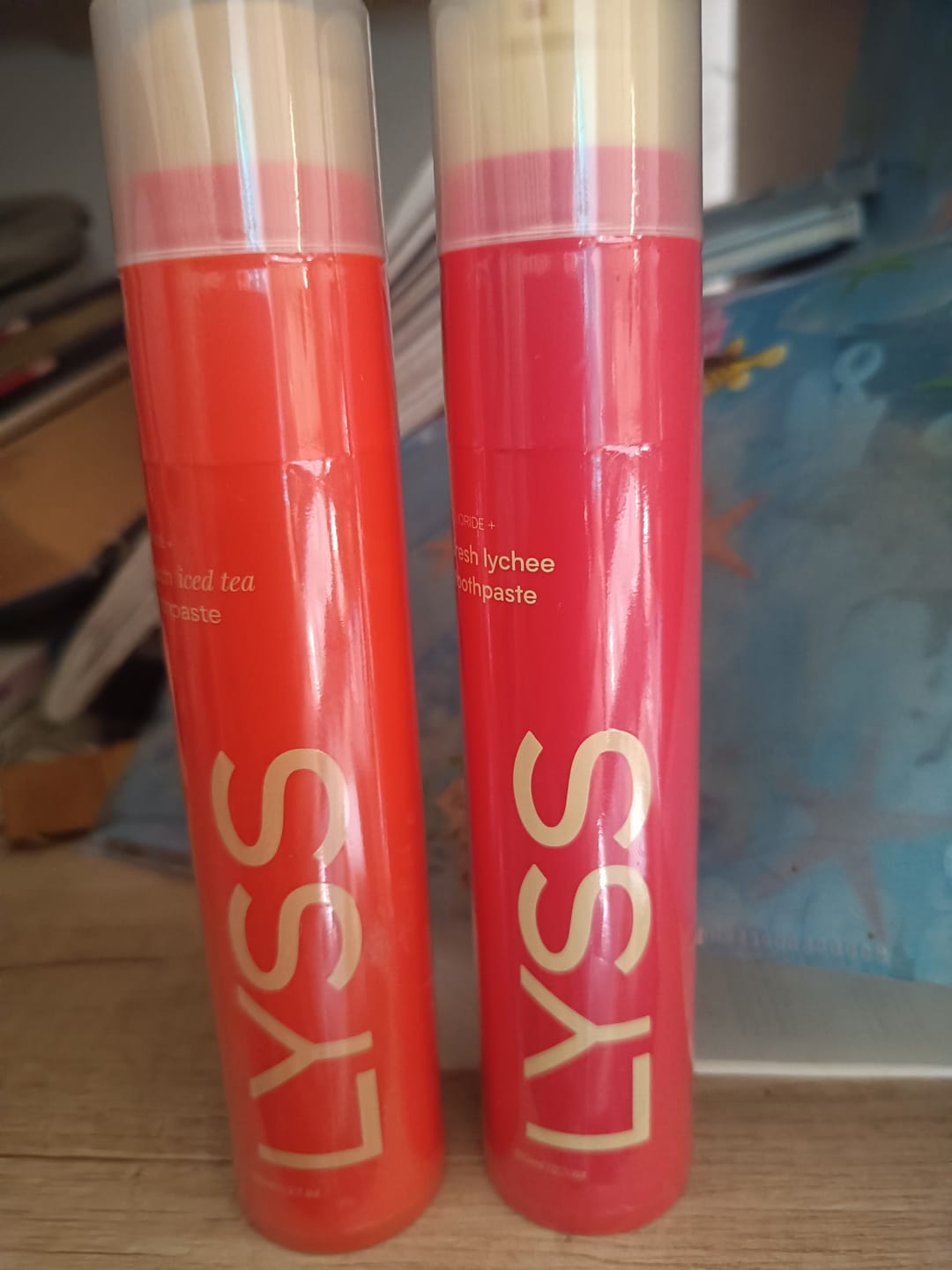 Customer photo review of Broskvový čaj zubní pasta LYSS