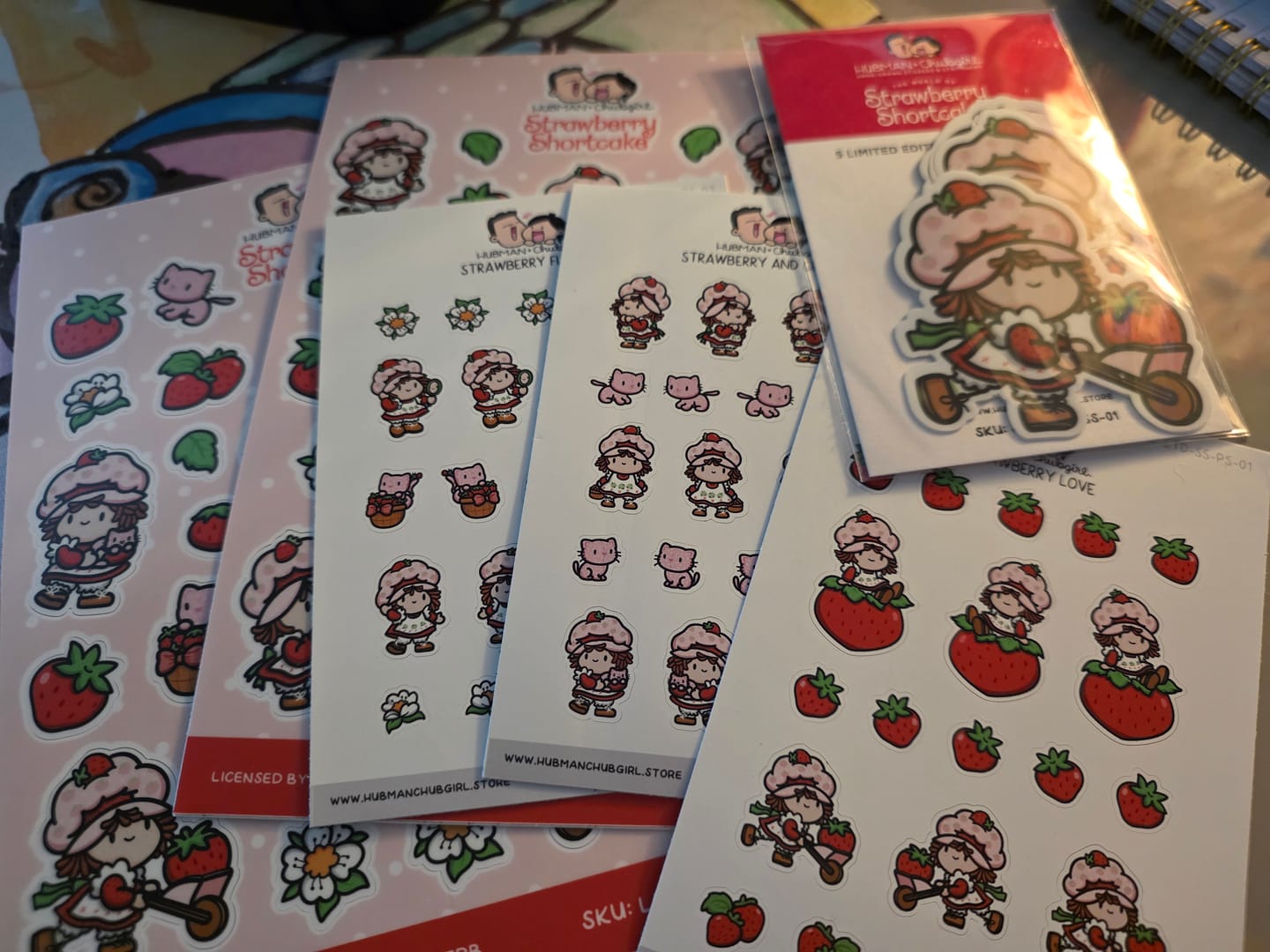 Customer photo review of Strawberry Shortcake Sticker Set