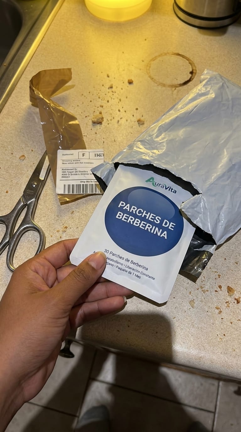Customer photo review of Parches de Berberina | Tu aliado sin químicos