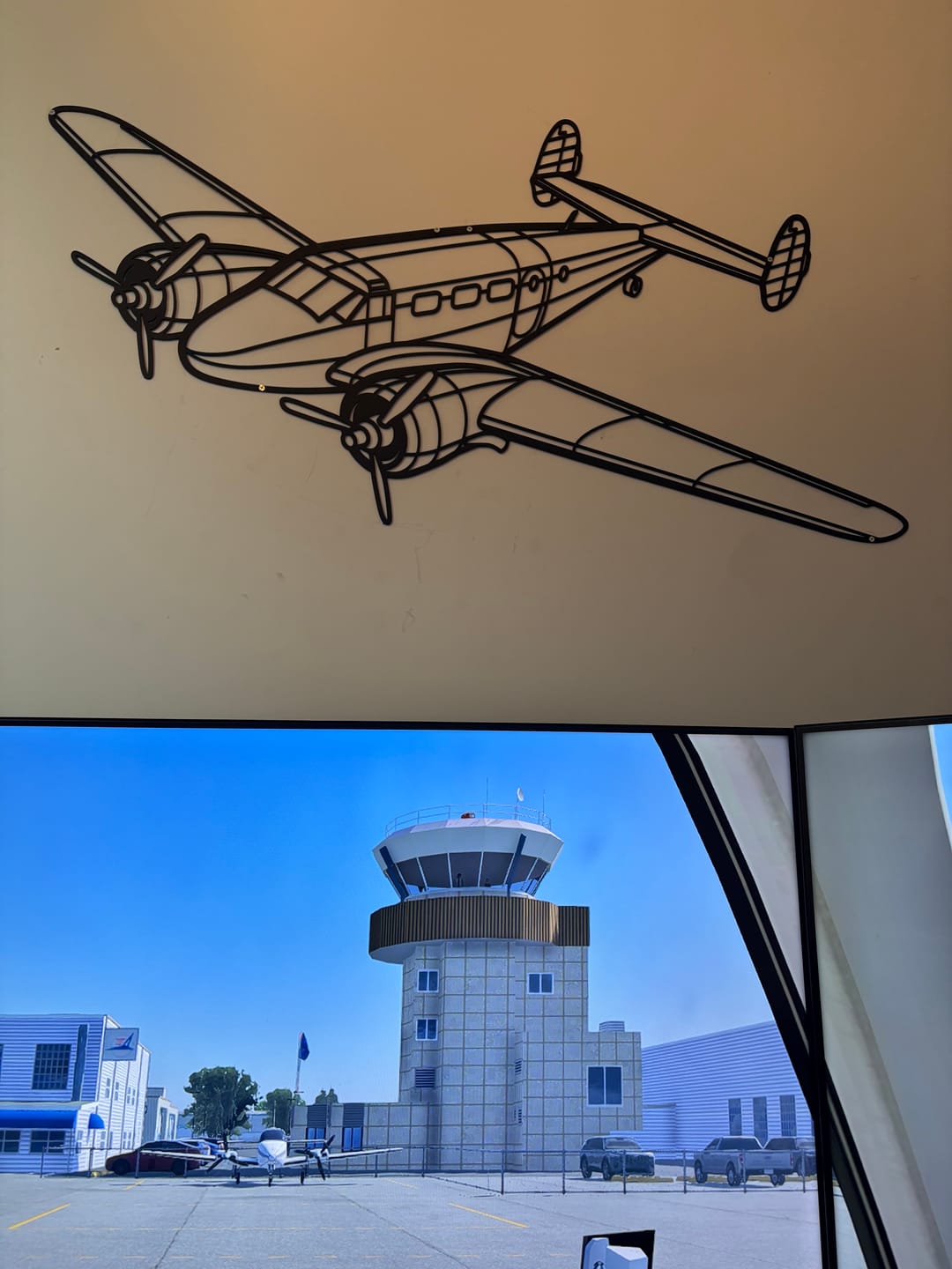 Customer photo review of Model 18 Angle Silhouette Metal Wall Art