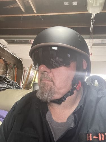 Customer photo review of TAKIZAWA Half Helmet - Curved Style