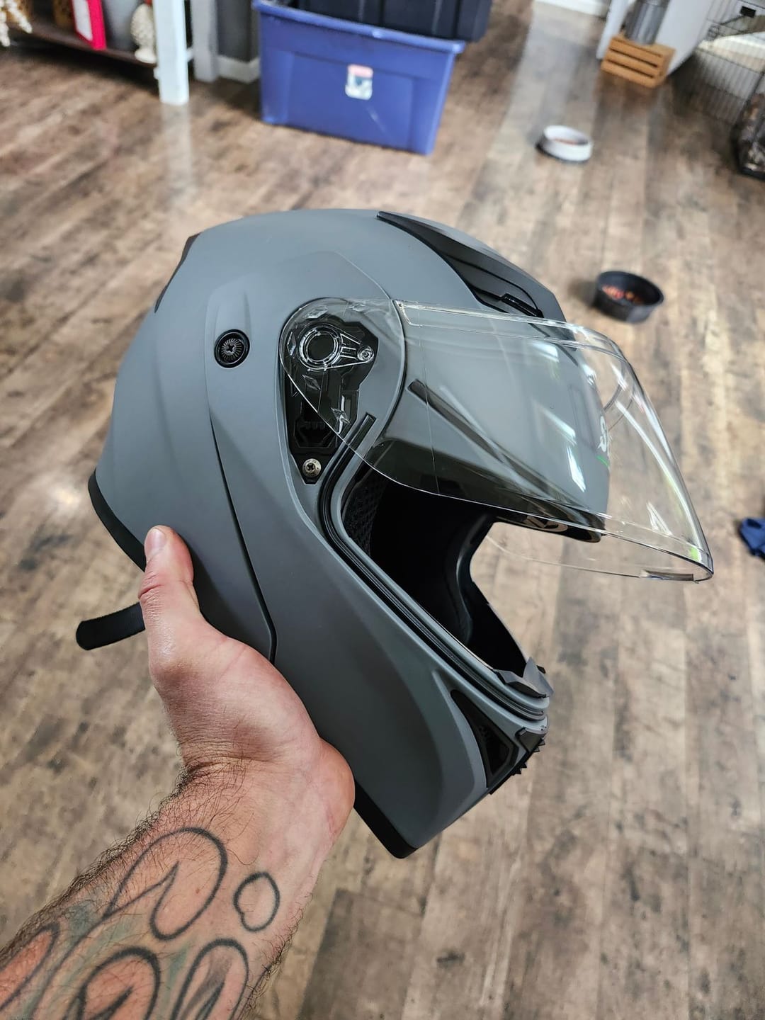 Customer photo review of K1 Modular Helmet - Bluetooth Headset