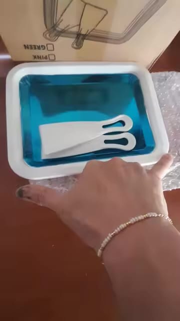 Customer photo review of Frozie™ – Freezable Ice Cream Making Plate