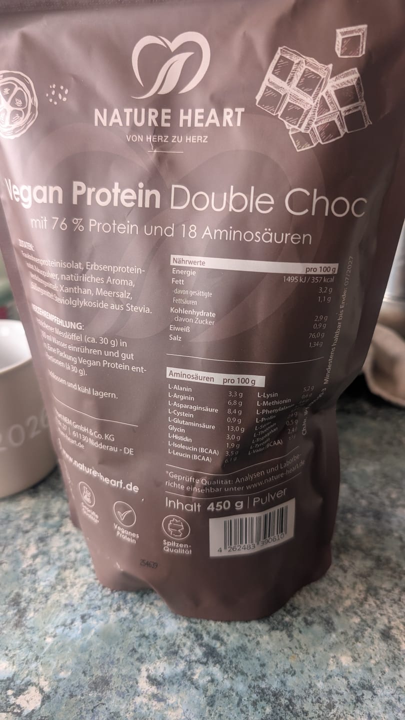 Customer photo review of Creamy Protein Double Choc