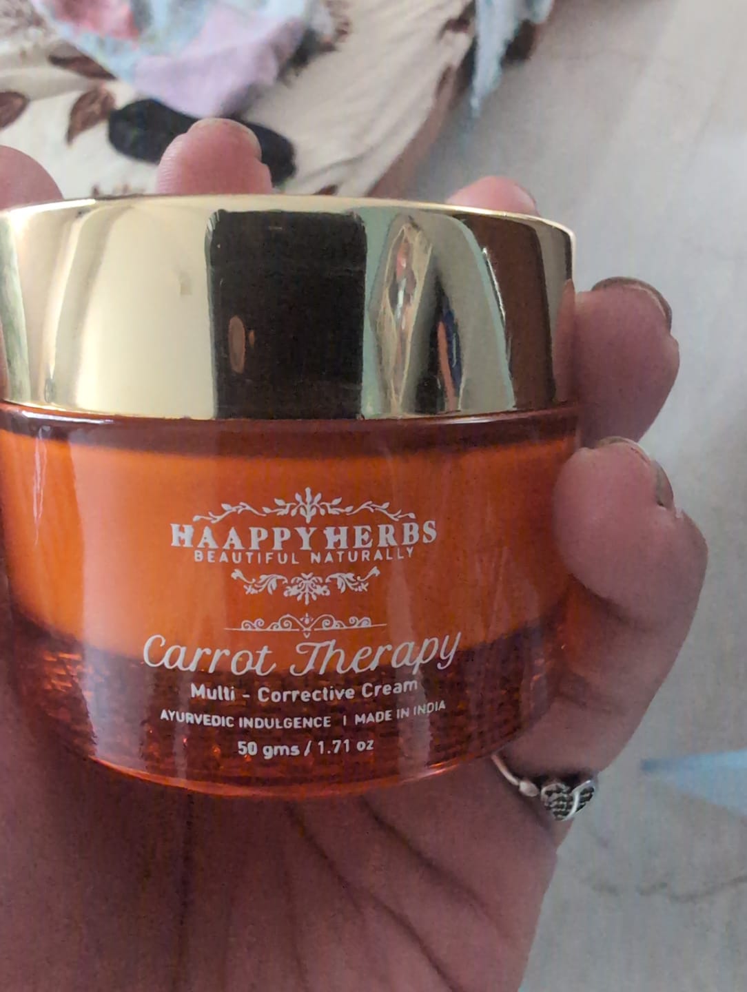 Customer photo review of Carrot Therapy Multi Correct Cream