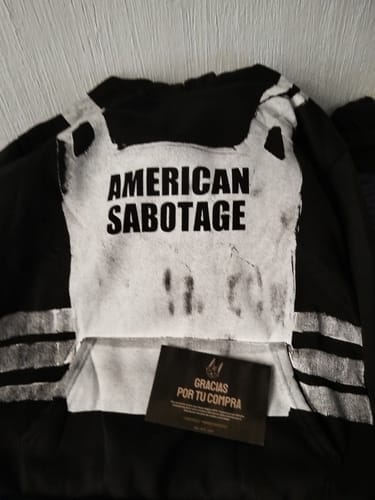 Customer photo review of AMERICAN SABOTAGE HOODIE