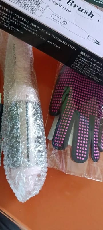 Customer photo review of Cepillo térmico iónico de doble voltaje 3 en 1