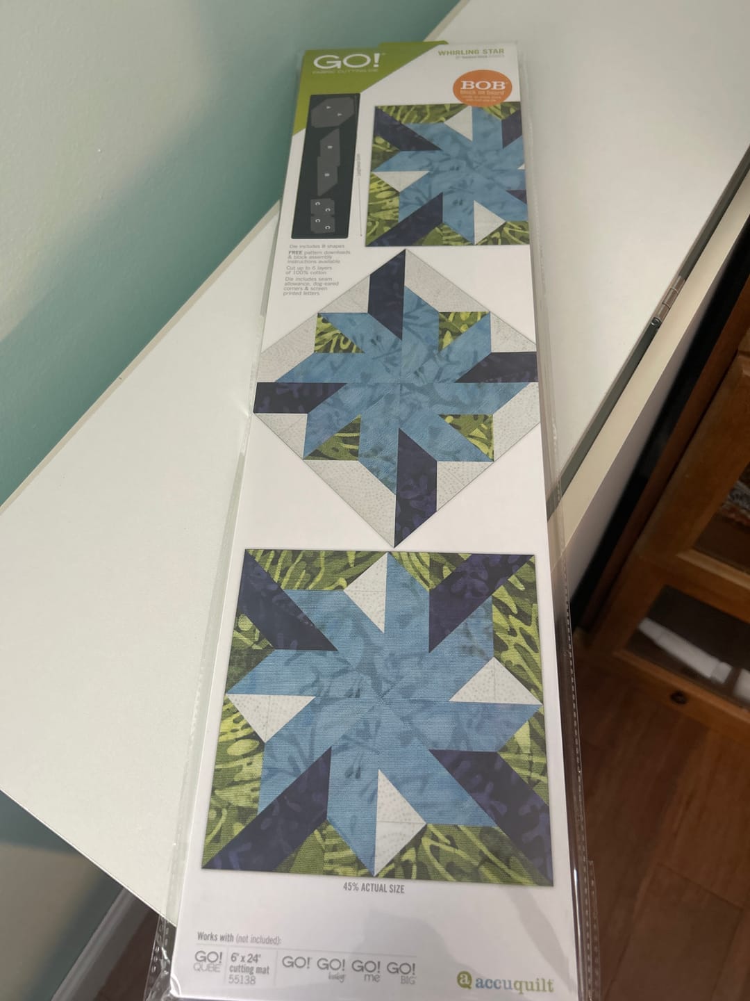 Customer photo review of Accuquilt GO! Whirling Star Die (12" Finished)