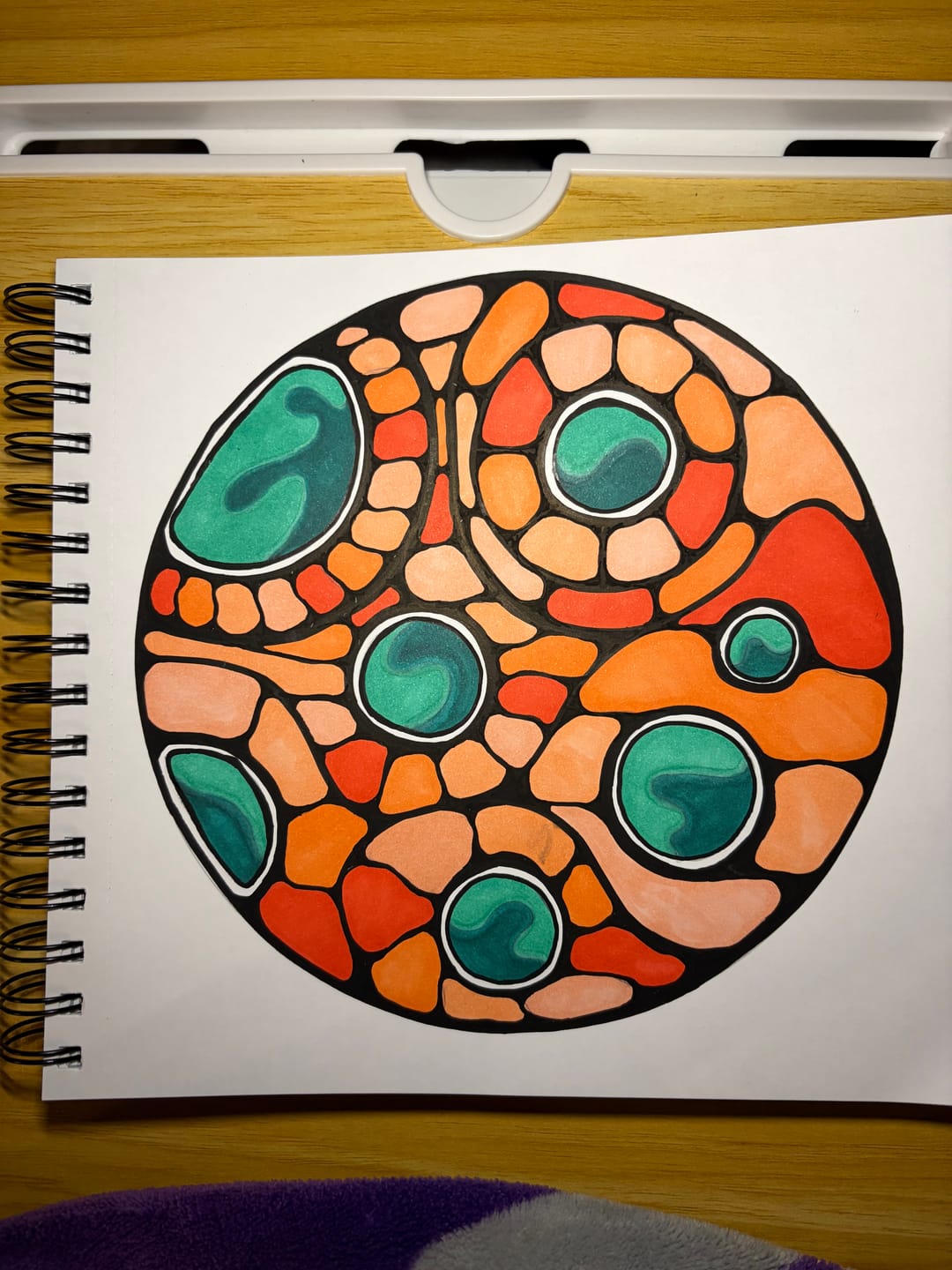 Customer photo review of Ohuhu Honolulu 216 Colors Dual Tips Alcohol Art Markers (New Color Codes)