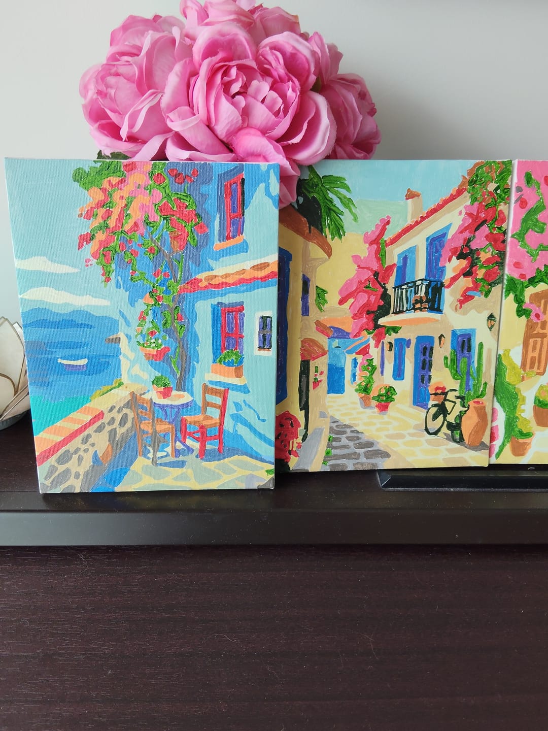 Customer photo review of 6 Mini Paintings - Mediterranen Set