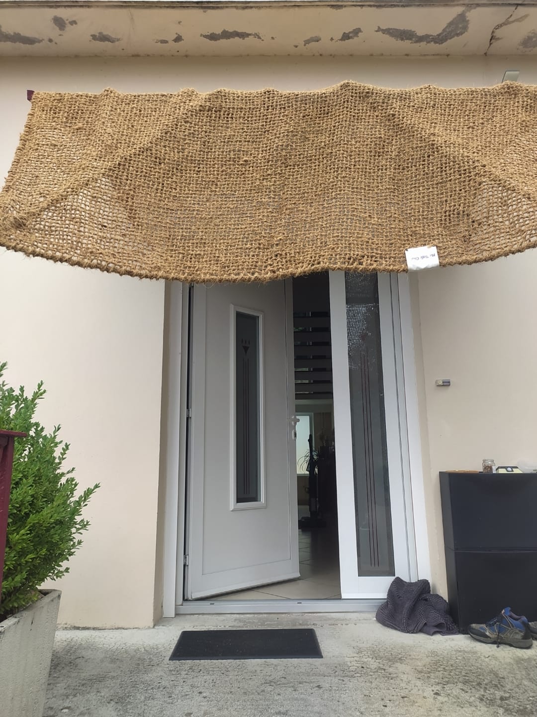 Customer photo review of Voile d'ombrage en fibre de coco