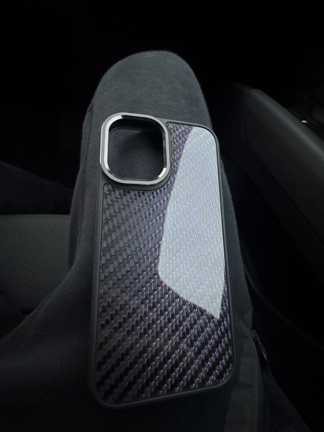 Customer photo review of Carbon Fiber Case Purple