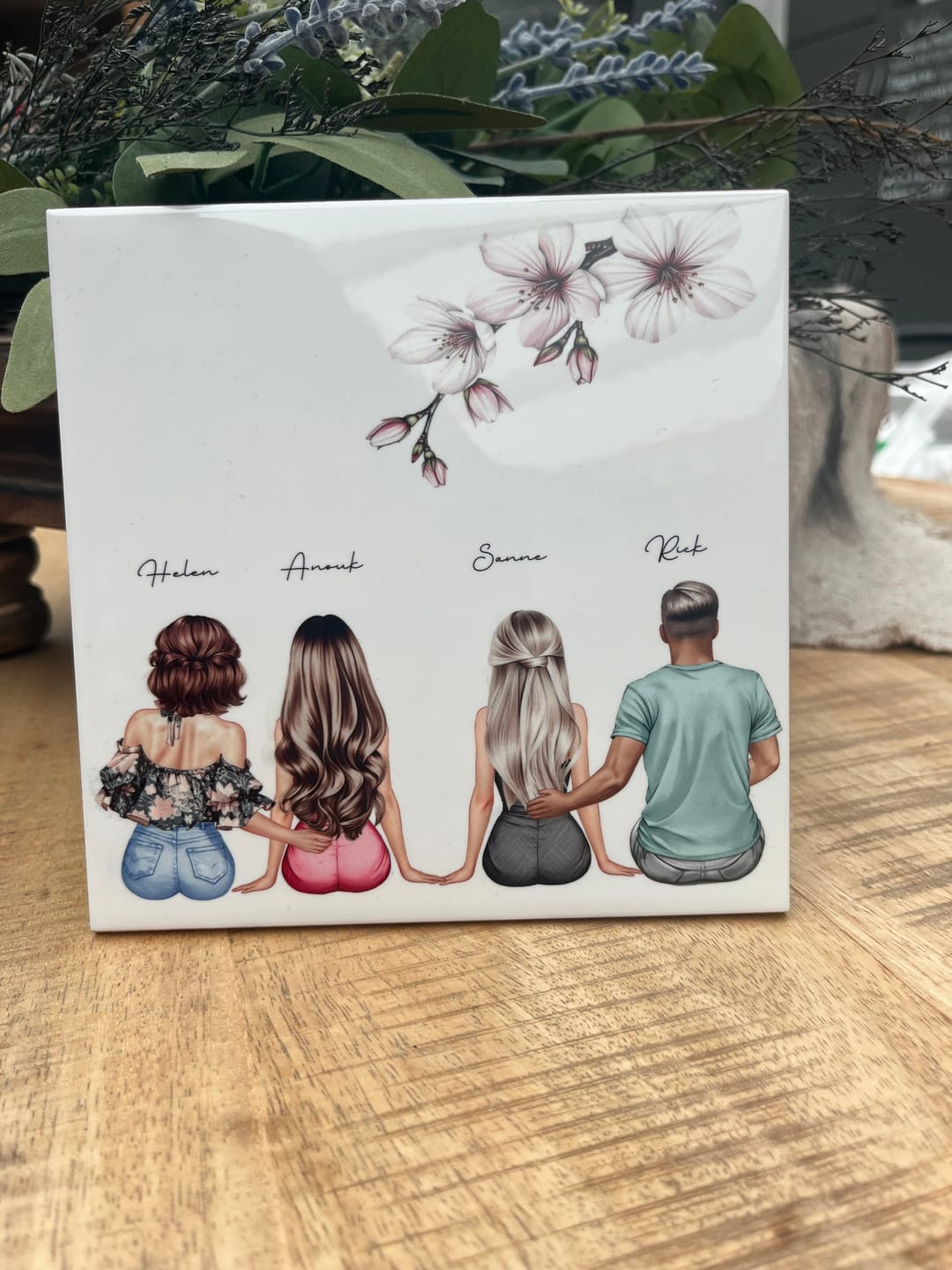 Customer photo review of Sublimatie tegel 15x15 cm wit glans – keramiek A+ kwaliteit