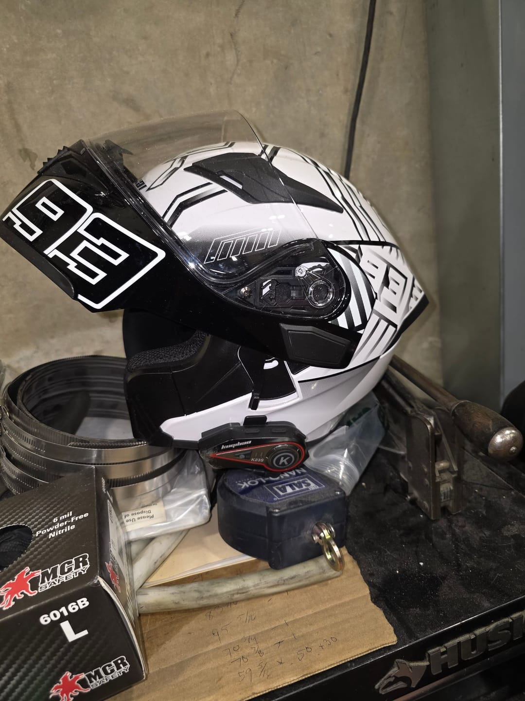 Customer photo review of R6s Modular Helmet with Intercom Bluetooth Headset