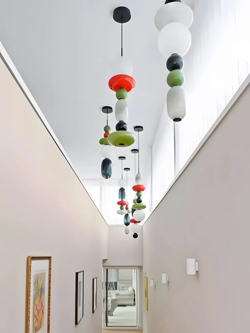 Customer photo review of Stacked Glass Pendant Lamp