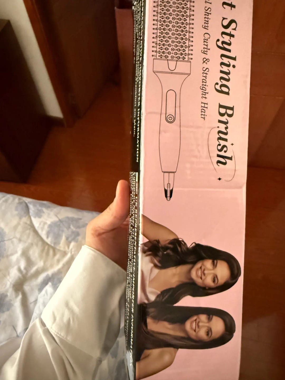 Customer photo review of Cepillo térmico iónico de doble voltaje 3 en 1