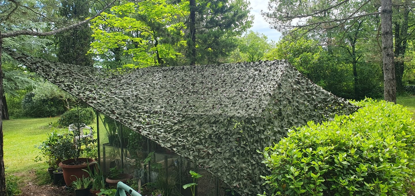 Customer photo review of Voile d'ombrage camouflage militaire