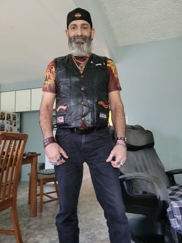 Customer photo review of Leather Vest