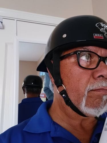Customer photo review of LD Baseball Motorcycle Helmet