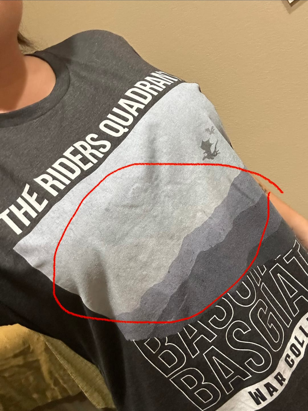 Customer photo review of The Riders Quadrant Shirt | Fourth Wing Merch