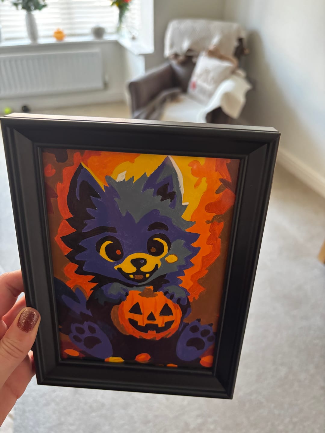 Customer photo review of 6 Mini Paintings - Halloween Vibes