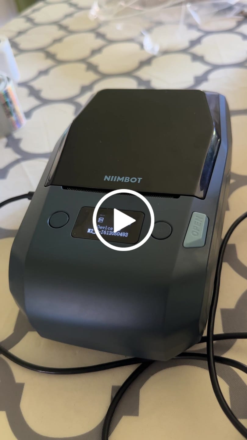 Customer video review of NIIMBOT Compatible M2 Labeling Ribbon, Replacement Refill Tapes