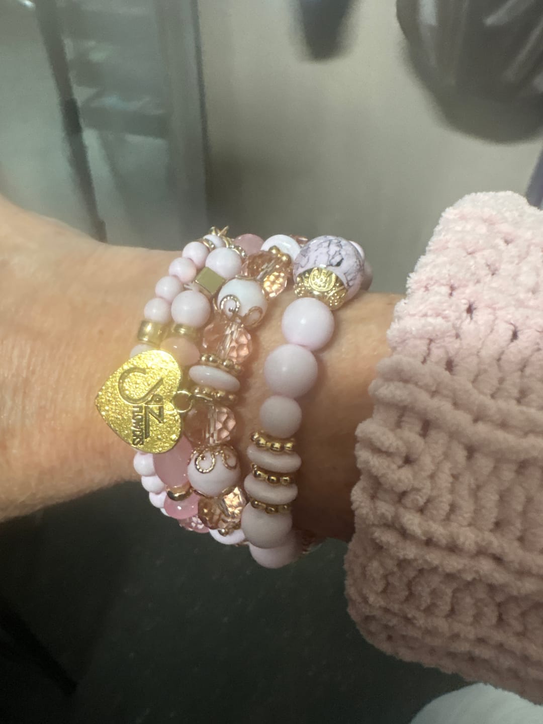Customer photo review of Spidey - Stretchy Doodah Stack Bracelet