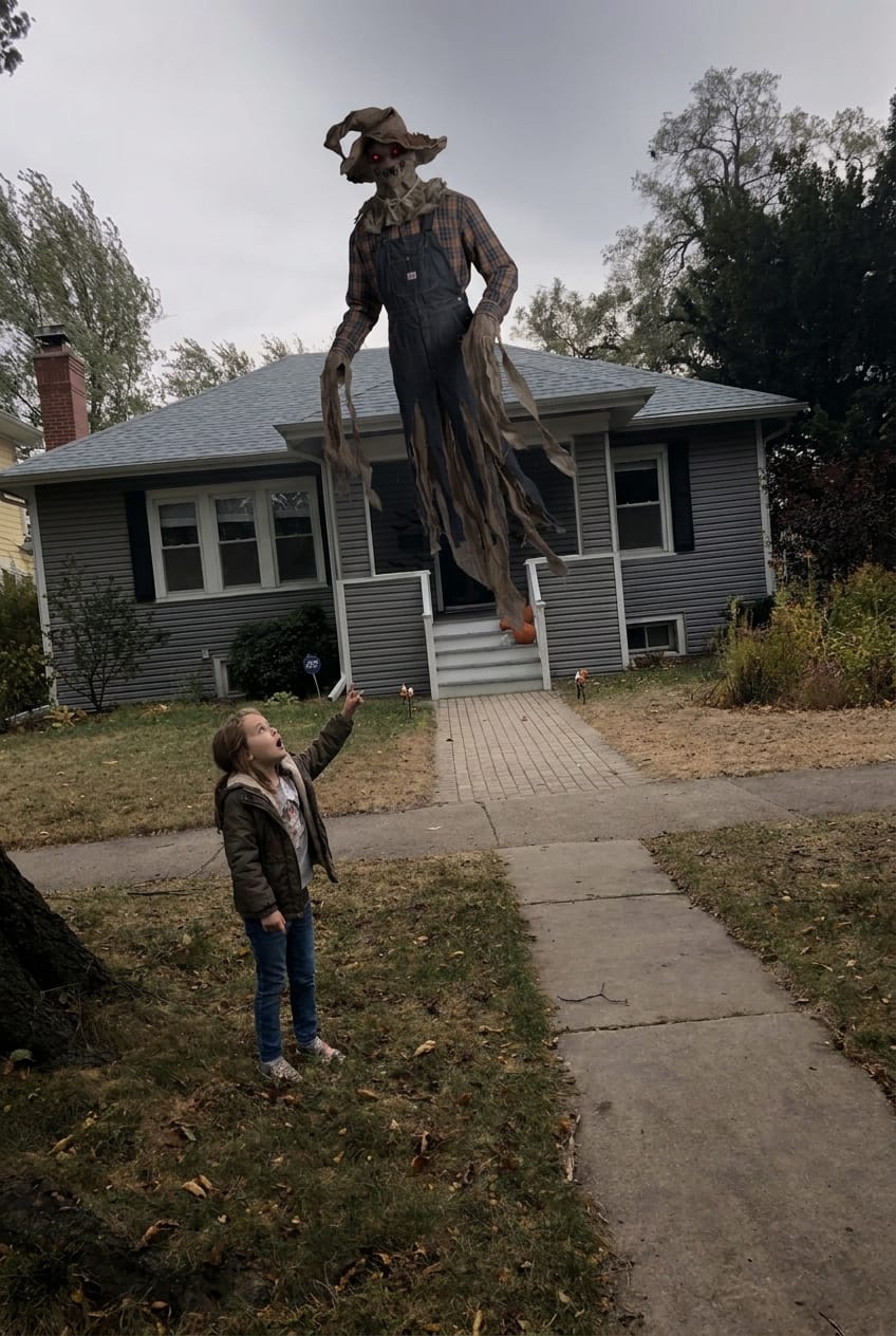 Customer photo review of HauntLift™ Scarecrow