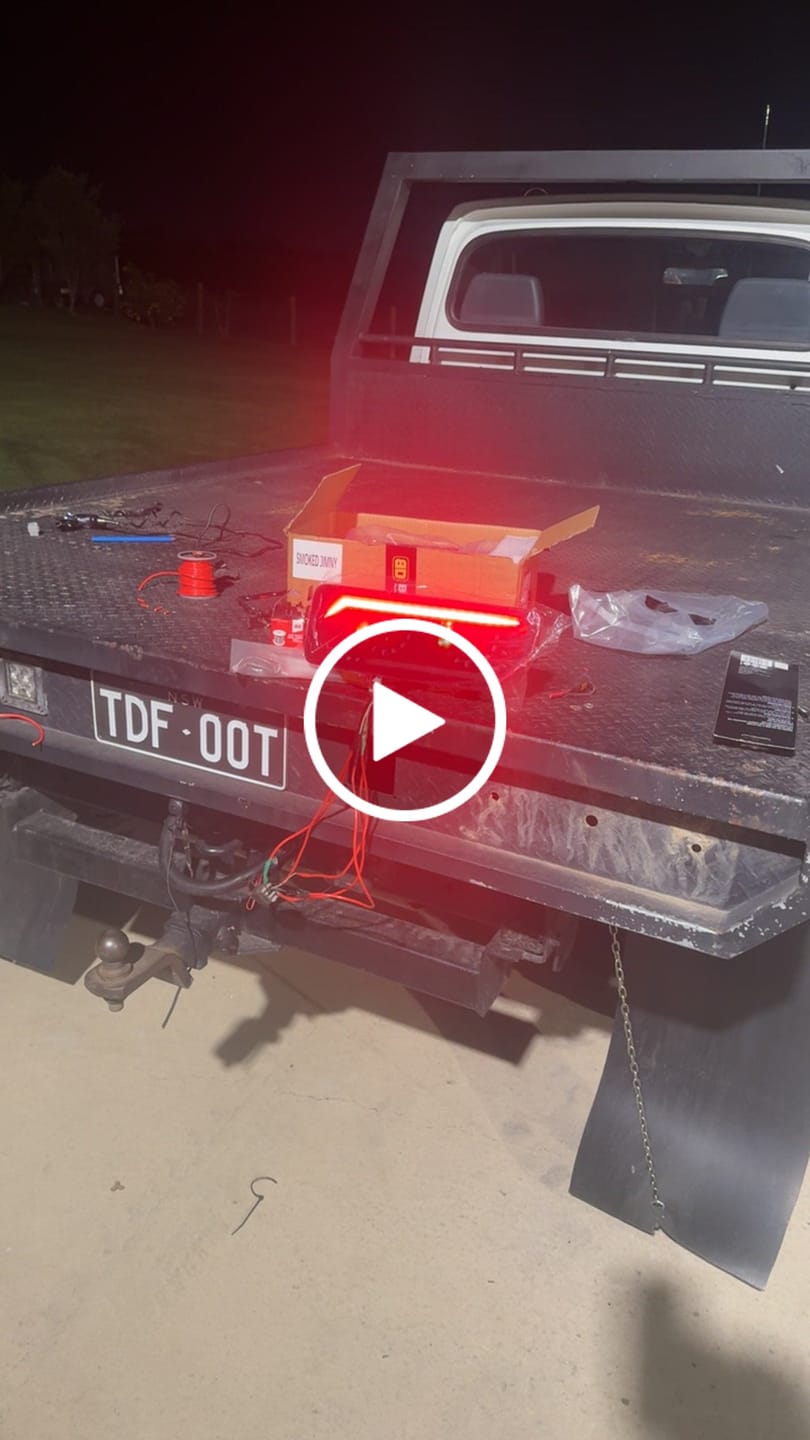 Customer video review of Jimny/Tray Tail Lights Black 2018+