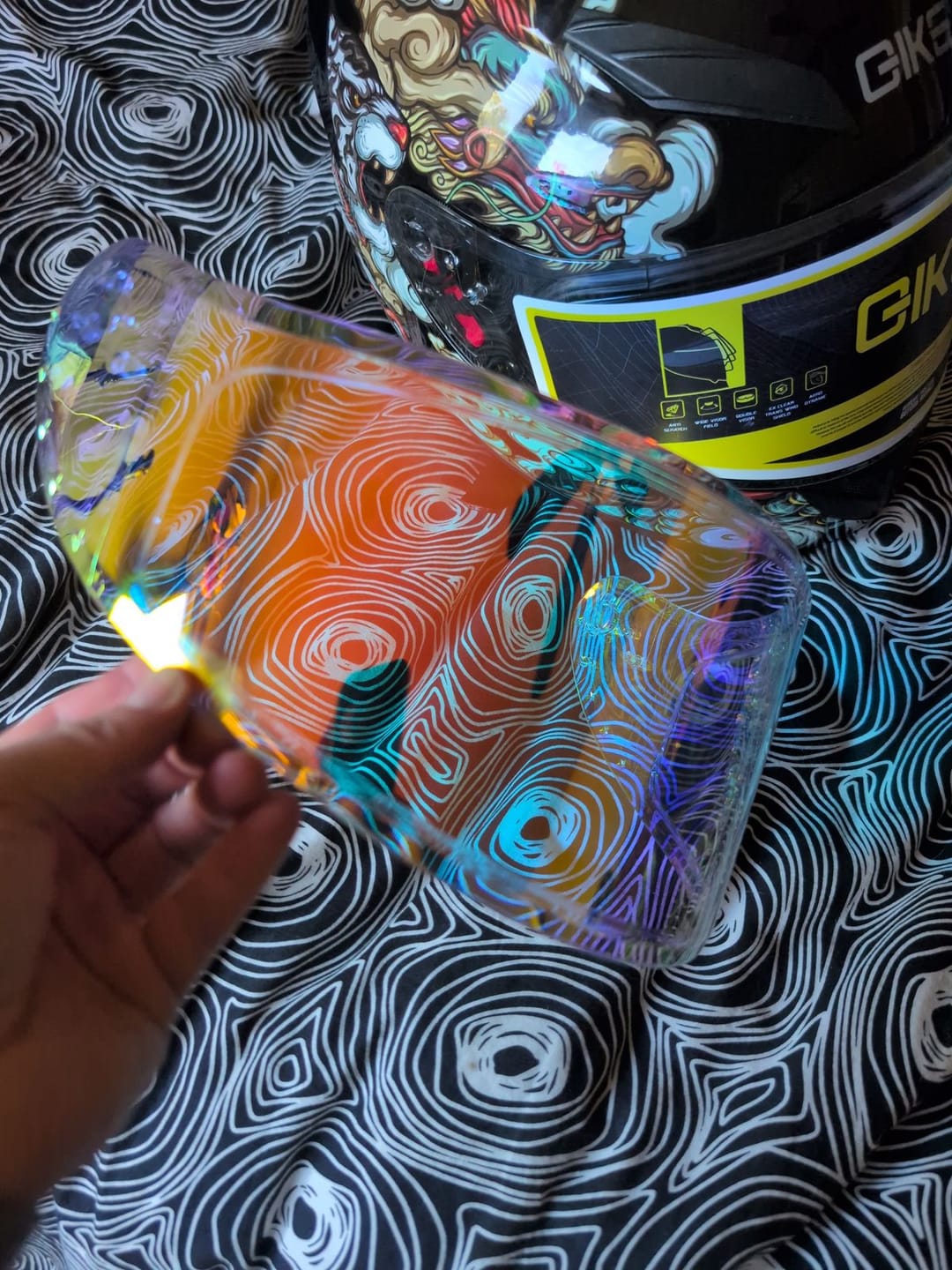 Customer photo review of Visor Replacement for Vortexx Helmet