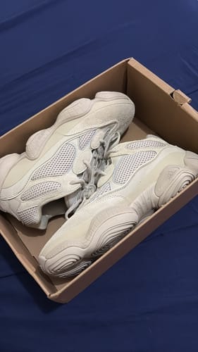 Customer photo review of Yeezy 500 Blush