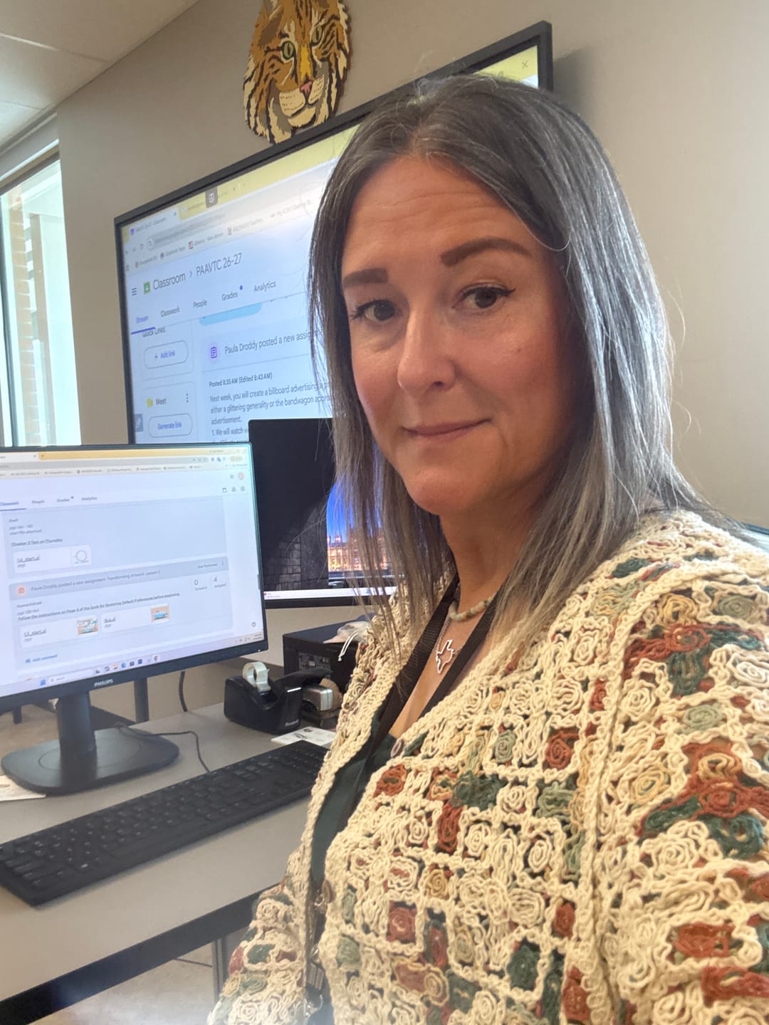 Customer photo review of Boho Patchwork Crochet Button Cardigan