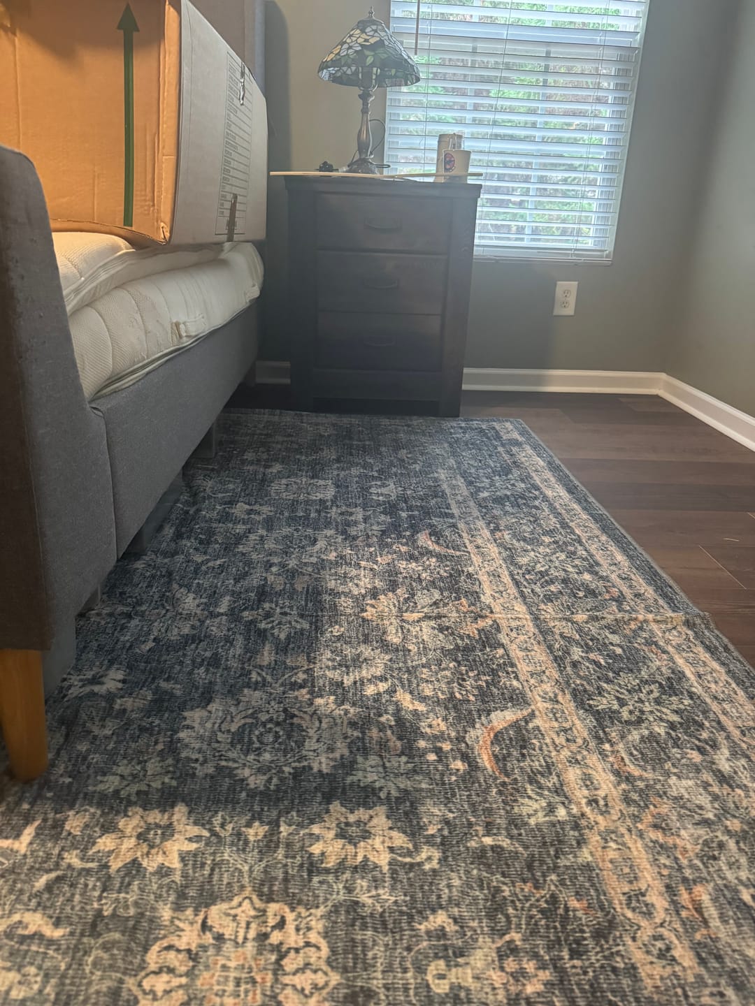 Customer photo review of Daphne Washable Area Rug - Blue