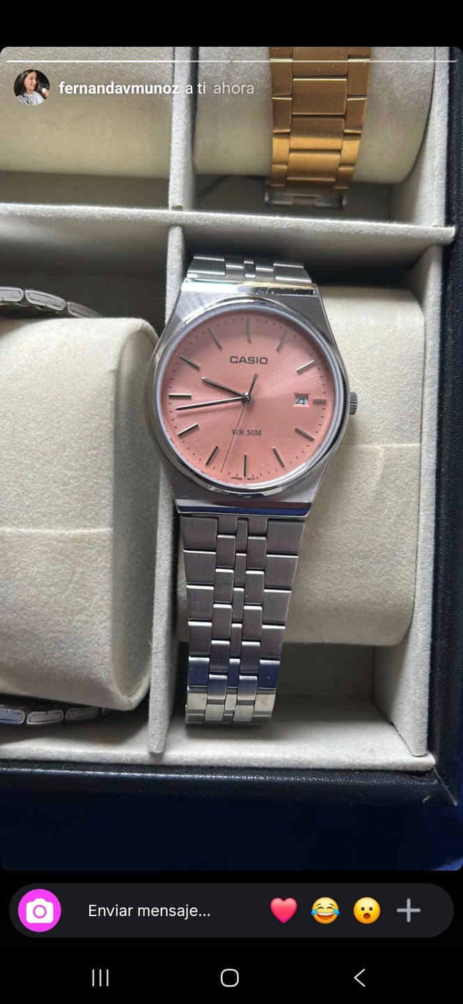 Customer photo review of Reloj Casio Análogo MTP-B145D-4AV "Barbie" Rosa 35mm
