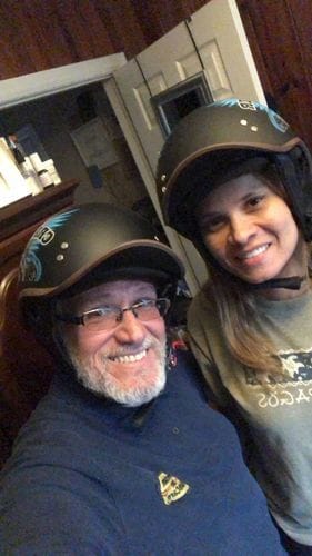 Customer photo review of TAKIZAWA Half Helmet - Curved Style
