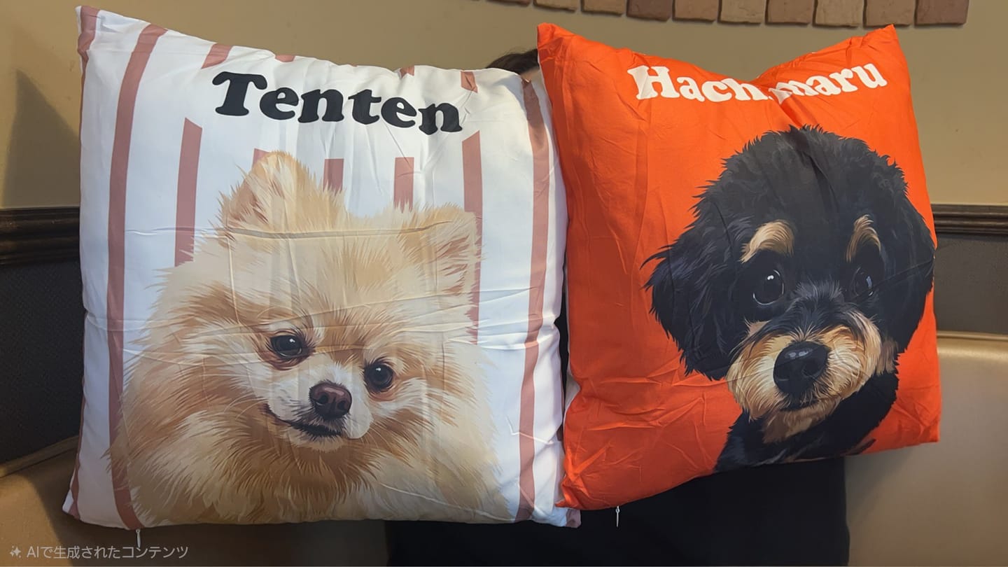 Customer photo review of Petcanva©オーダーメイド ペット似顔絵【3点セット】